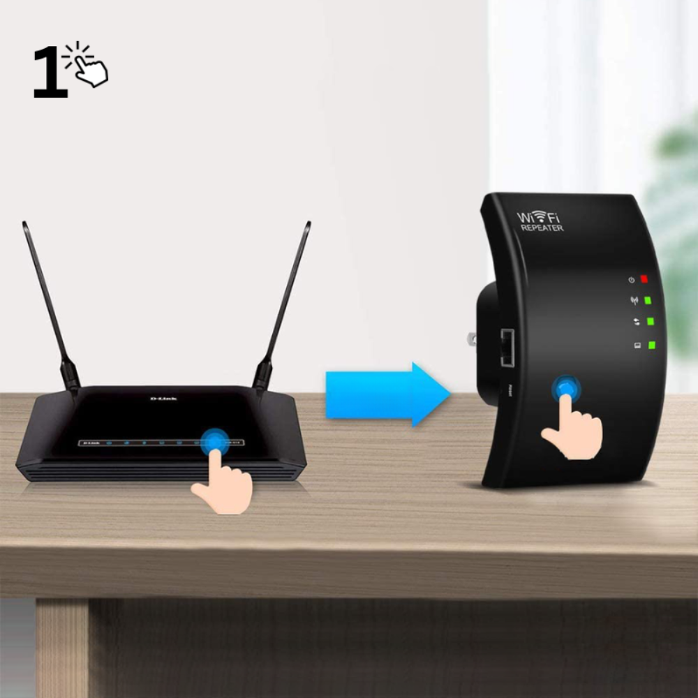 Trådlös WiFi-signal förstärkare – Pålitlig internetförlängning för hem och kontor Carvallo