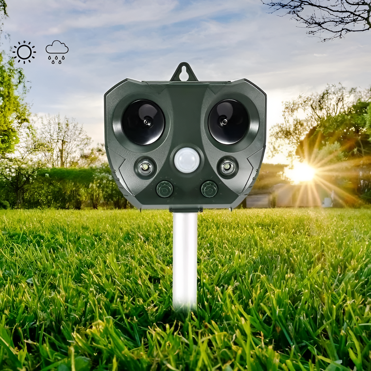 SafeScape Skadedjursbekämpning - Solenergidriven Skadedjursbekämpning med Ultrasonisk Carvallo