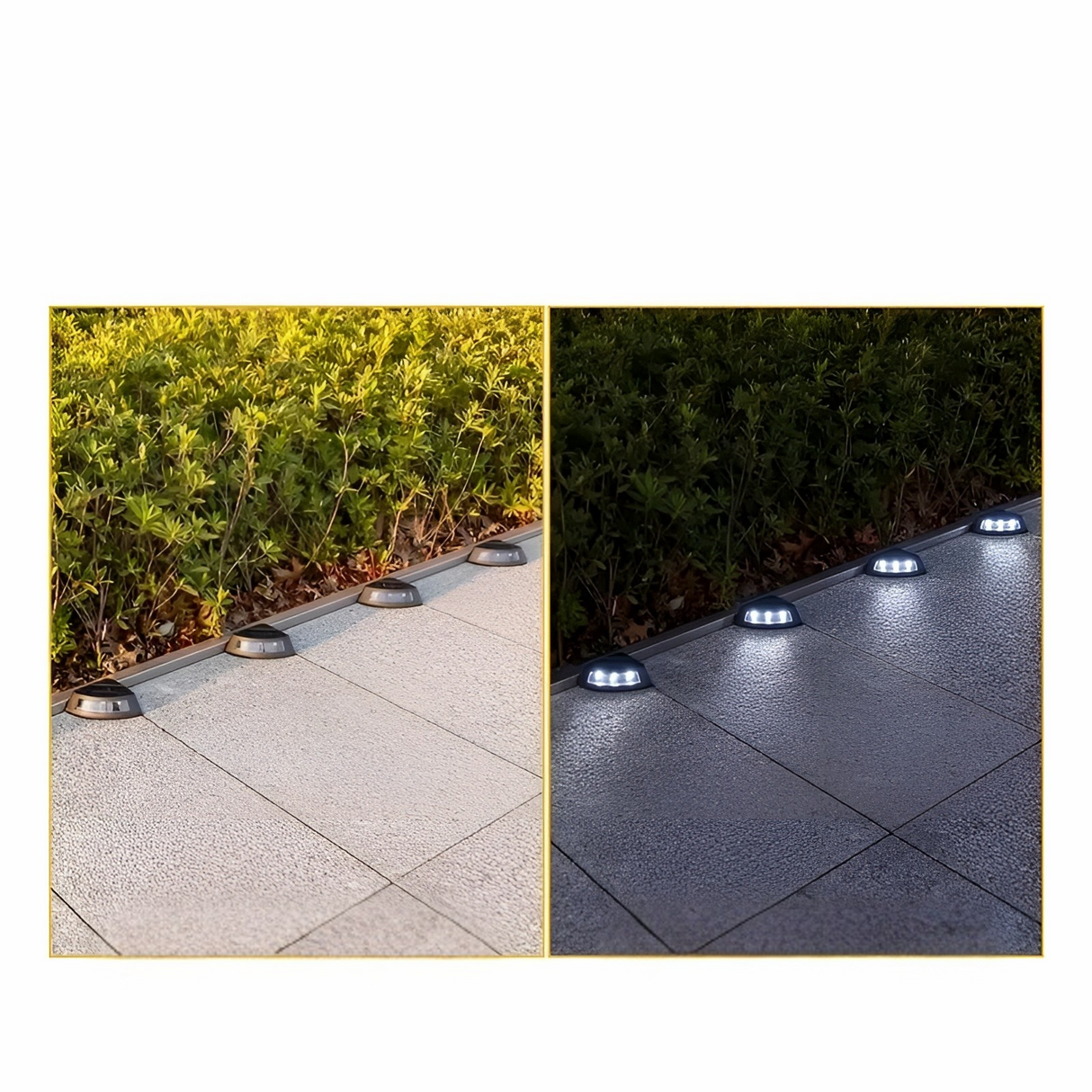Solälskande trappbelysning i ett 4-pack – Väderbeständig | Perfekt för trädgård, gångvägar och utomhusområden Carvallo