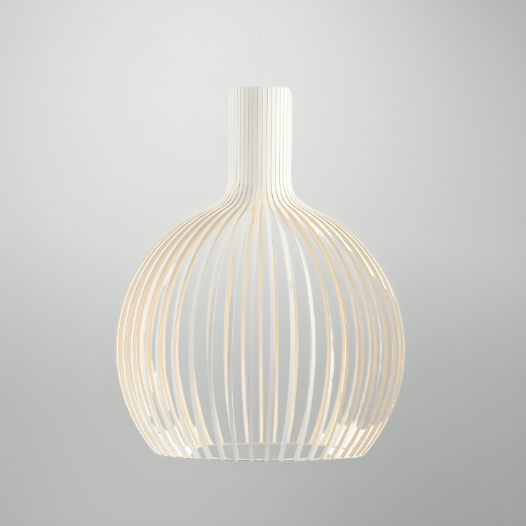 Pendellampa Bambus Naturlig Takarmatur Carvallo