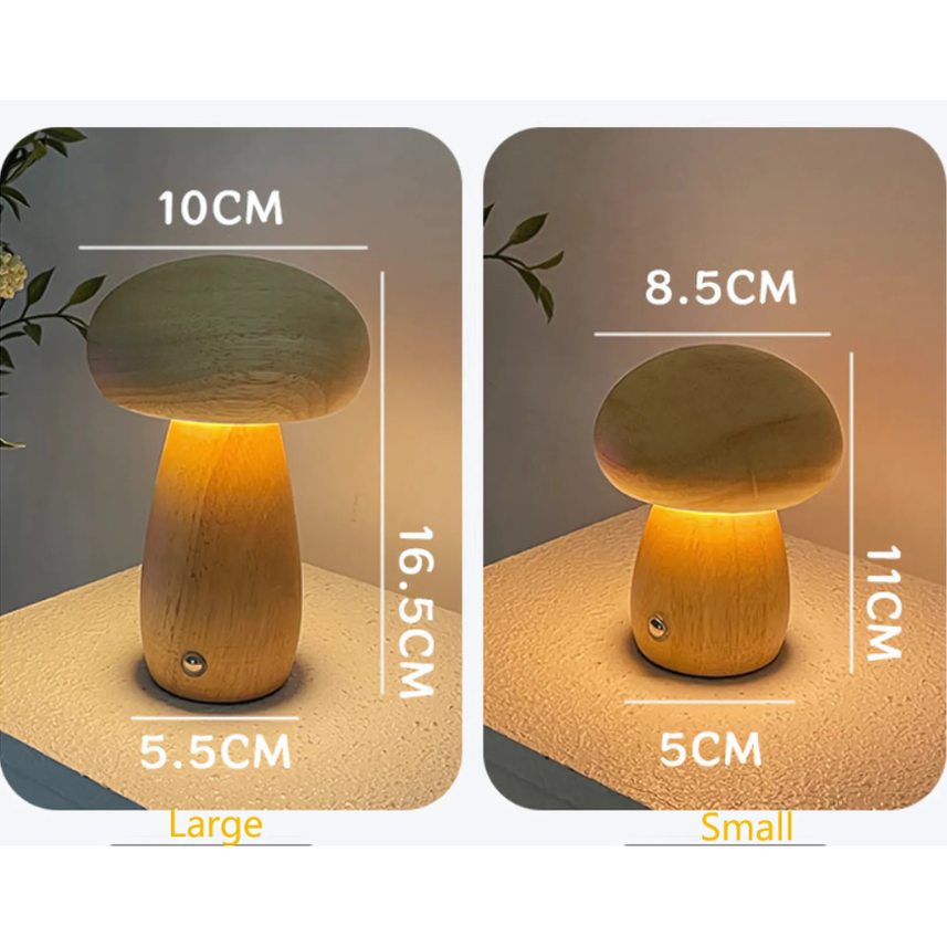 GlowMush Touch Lamp: Mjuk Ljus Dekorativ LED Bordslampa för Sovrum & Barnrum Atmosfär Carvallo