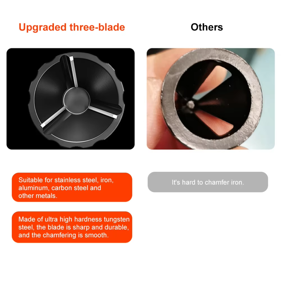 Avgradningsverktyg för bult och skruv – Kraftigt avfasningsverktyg i hårdmetall för släta ytor och enkel reparation MILA Sverige