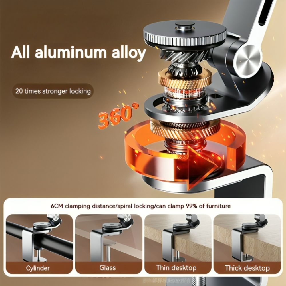 Carvallo - Stabiler Tablet- och mobilhållare i aluminium Carvallo