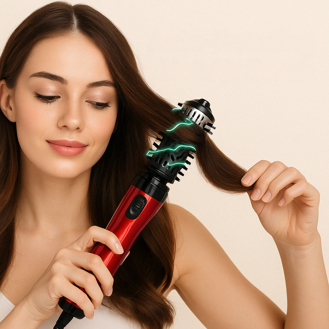 Hot Air Brush Rotating Ionic Hair Styler Carvallo