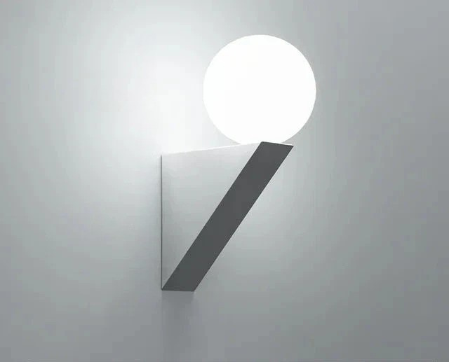 LuminoTone - Modern Duo-Tone Vägglampa med Mjölkglas Carvallo