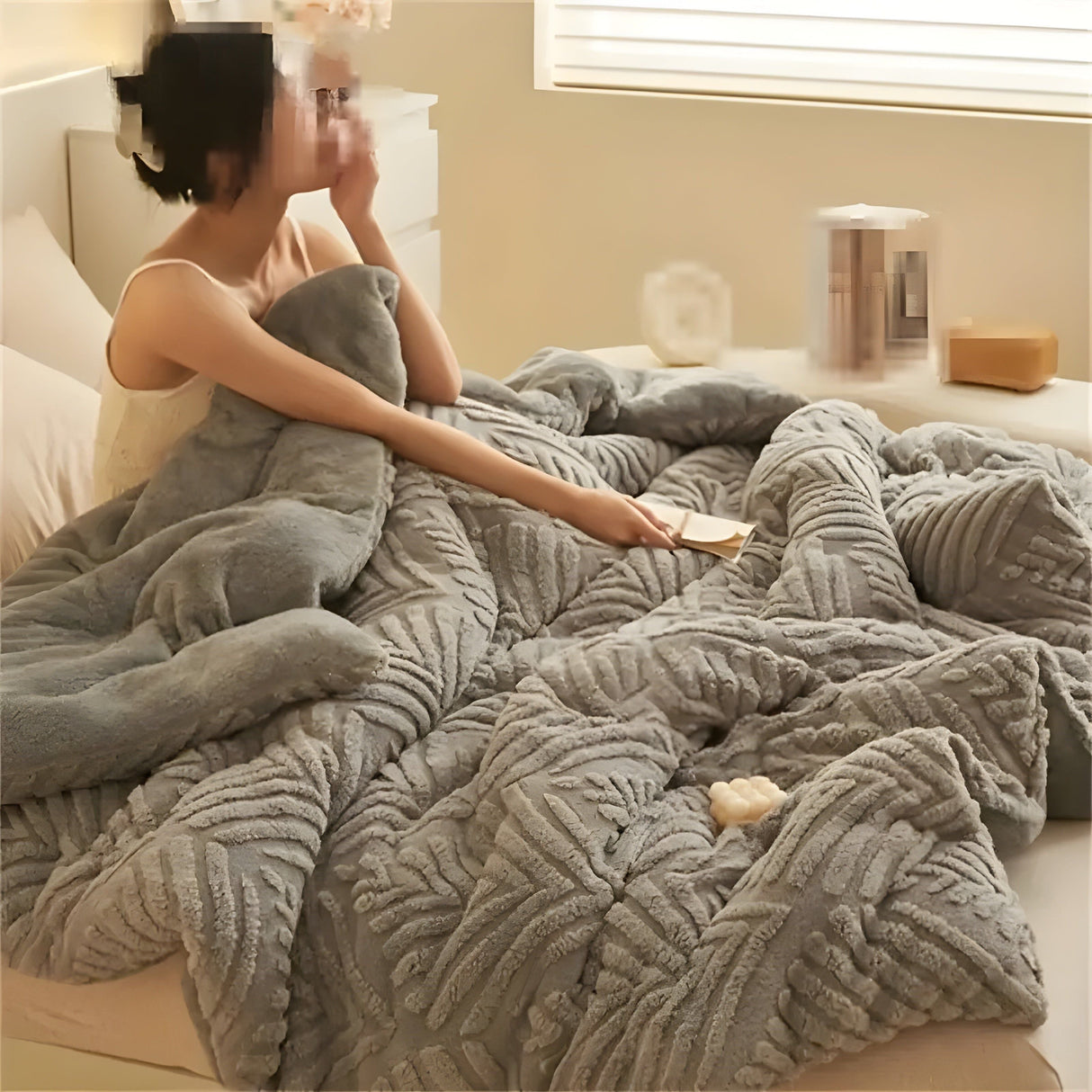 SleepEase Komforter - Ultra-mjuk Lönnlöv All-säsong Täcke Carvallo