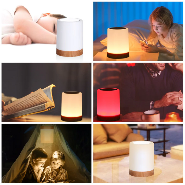 Dimbar LED nattljus med modern design och färgbyte Carvallo