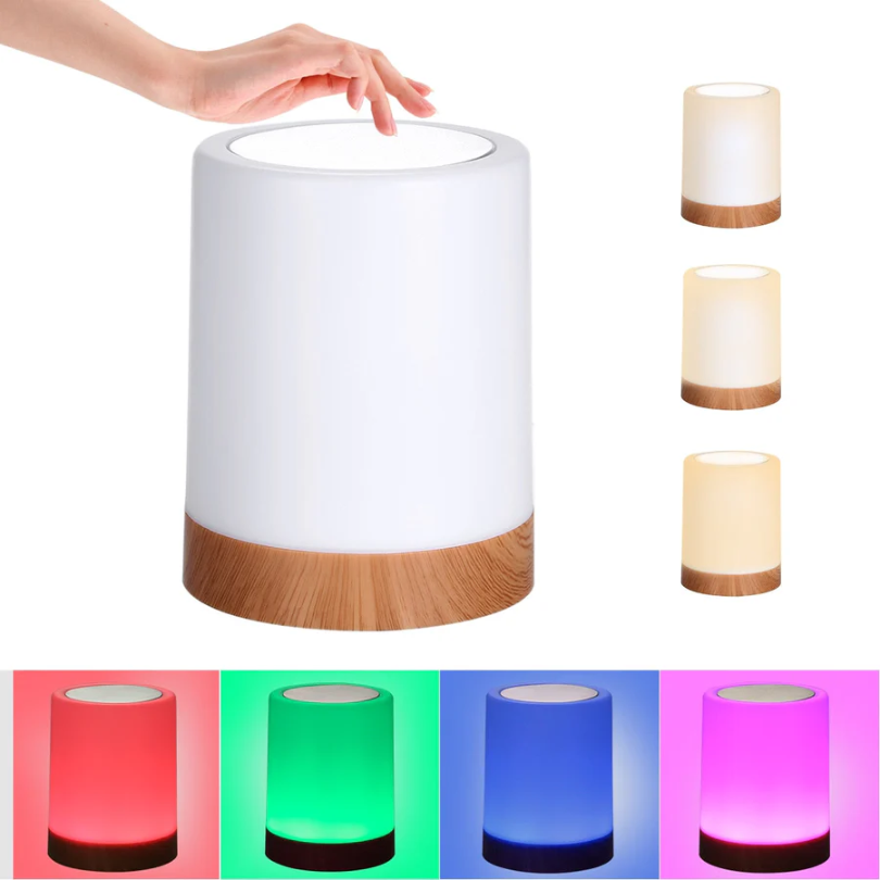 Dimbar LED nattljus med modern design och färgbyte Carvallo