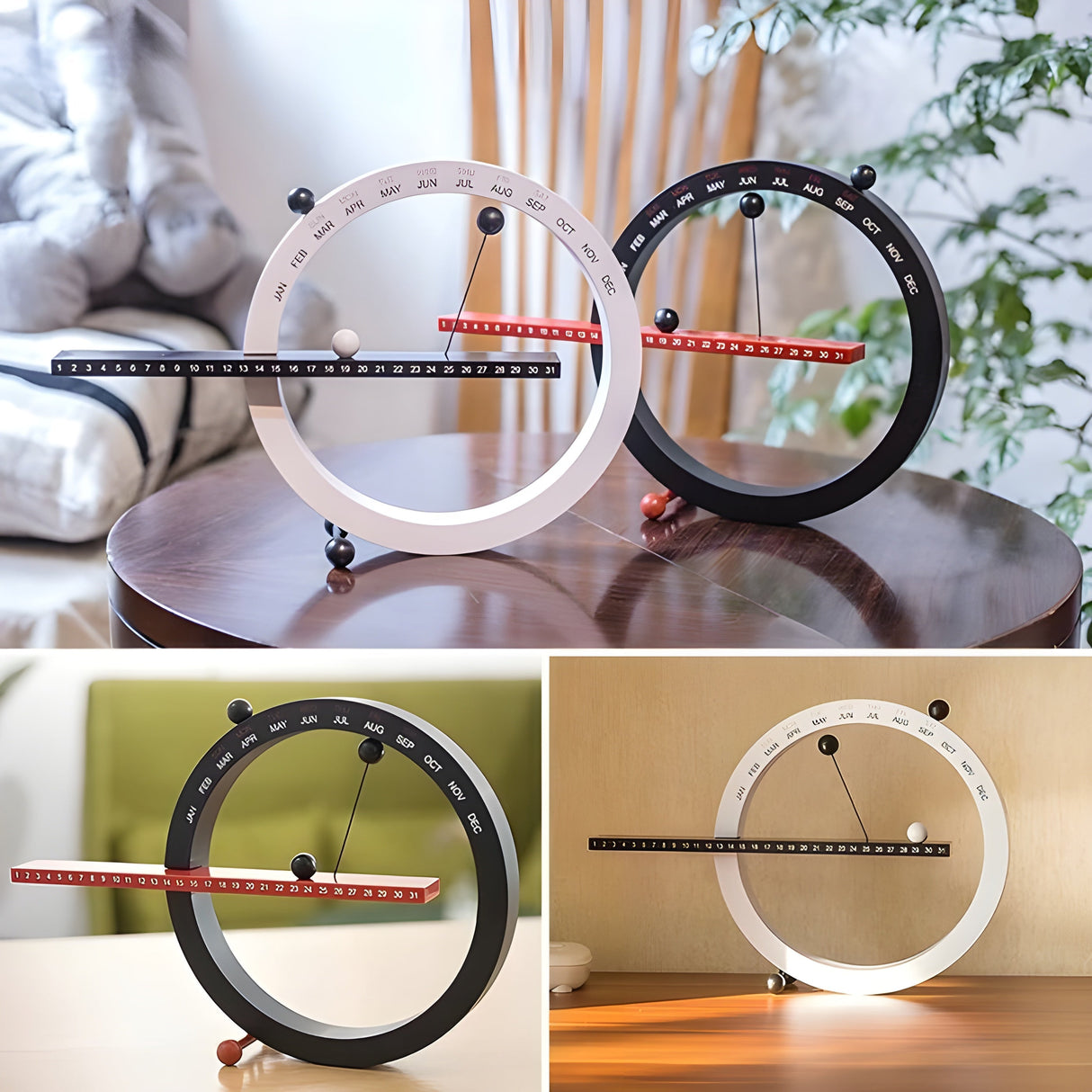 Magnetisk kugur – Kreativ och dekorativ bordsklocka med mjuk design Carvallo