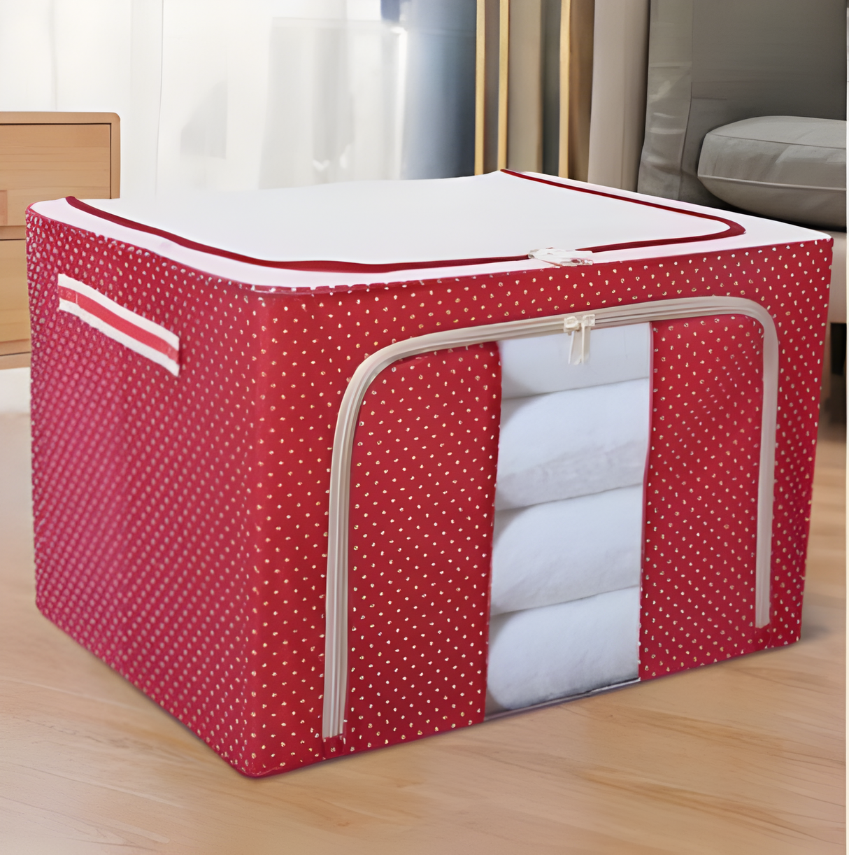 StorEase Box – Vikbar Förvaringslåda för Klädorganisation Carvallo