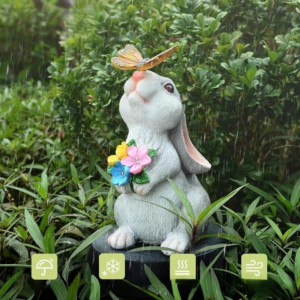 GlowHopper Light - Solarbjörnstaty LED-lampa Carvallo