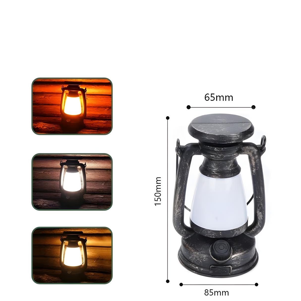 Carvallo – Mångsidig USB- och solcellsdriven campinglampa för utomhusbruk Carvallo