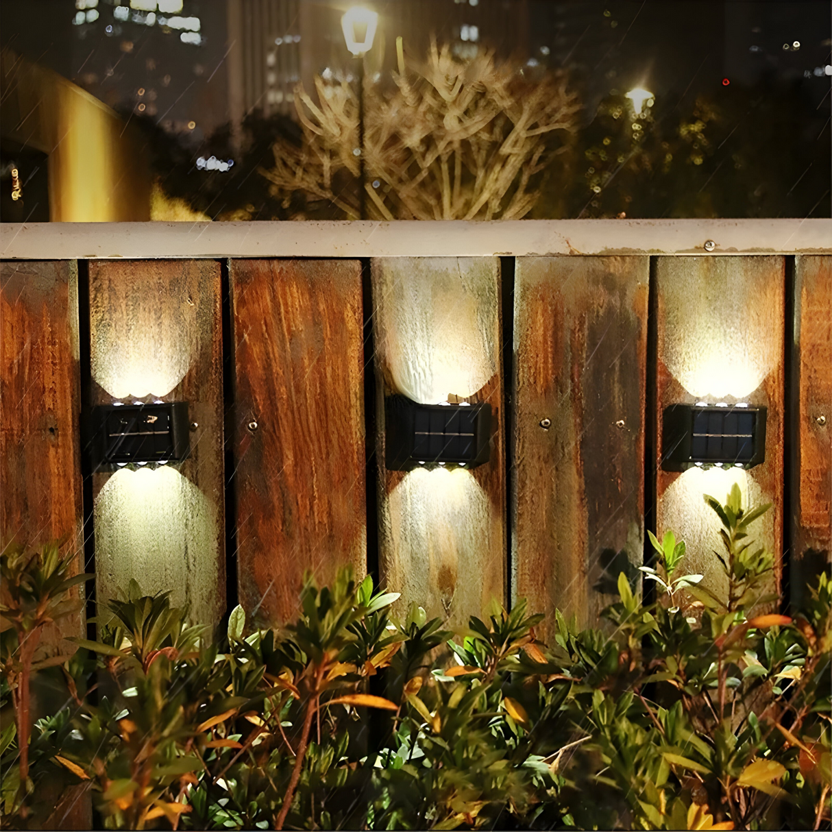 SolaraLux Ljus - Vattentålig Solar LED Upp- och Nedvägglampa Carvallo