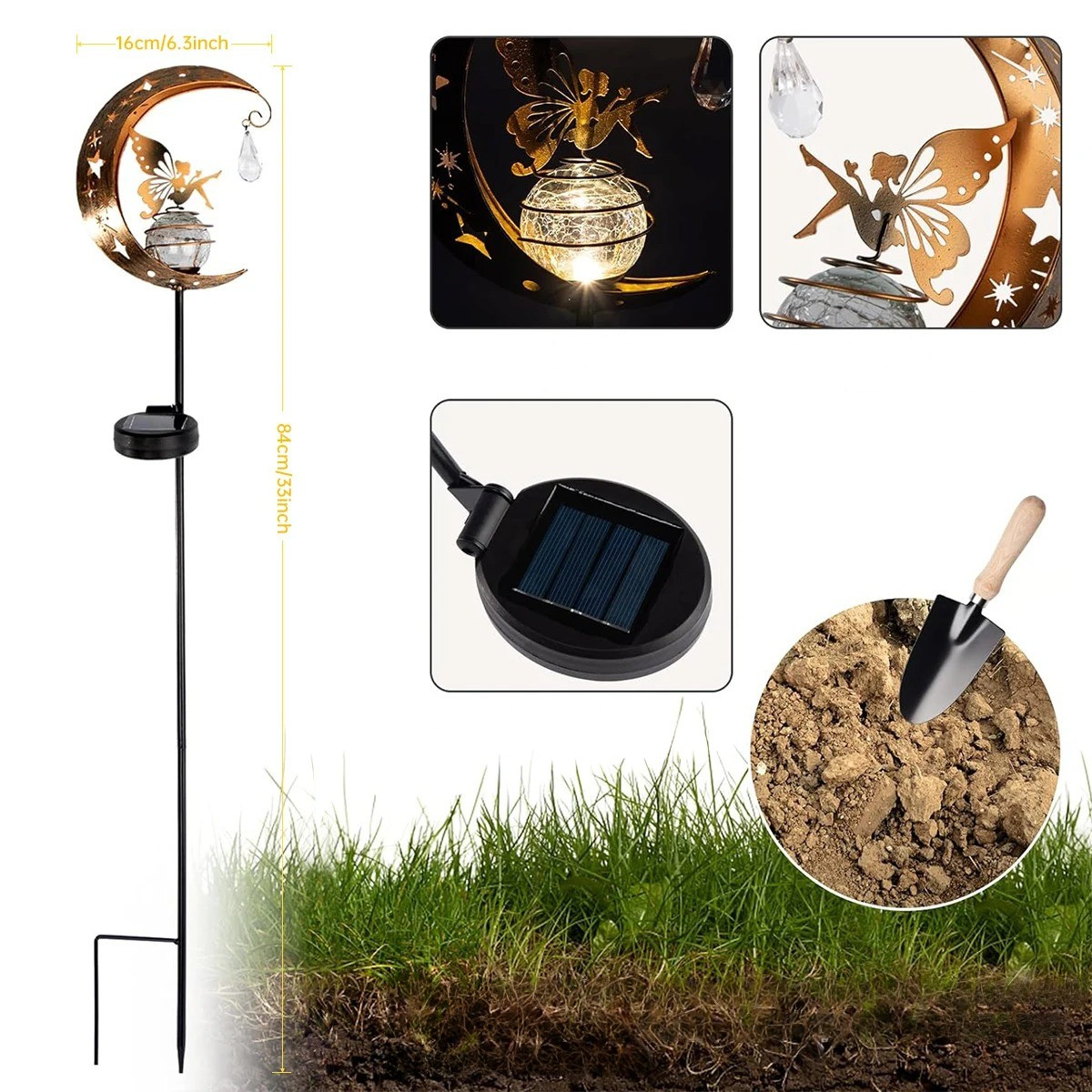 StellaGuardian Light - Vattentät Månfé-ljussolarljus Carvallo