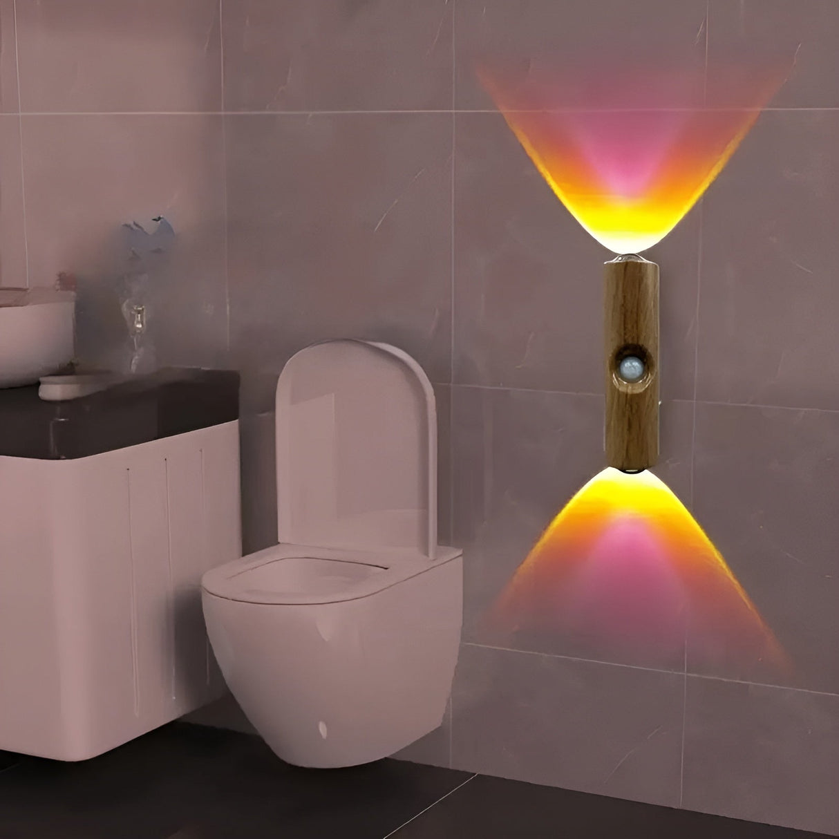 LED-nattljus med rörelsesensor (6-pack) - Dimmbar & RGB | USB-laddning, 3 ljusfärger, Perfekt för hall, trappa & vardagsrum Carvallo