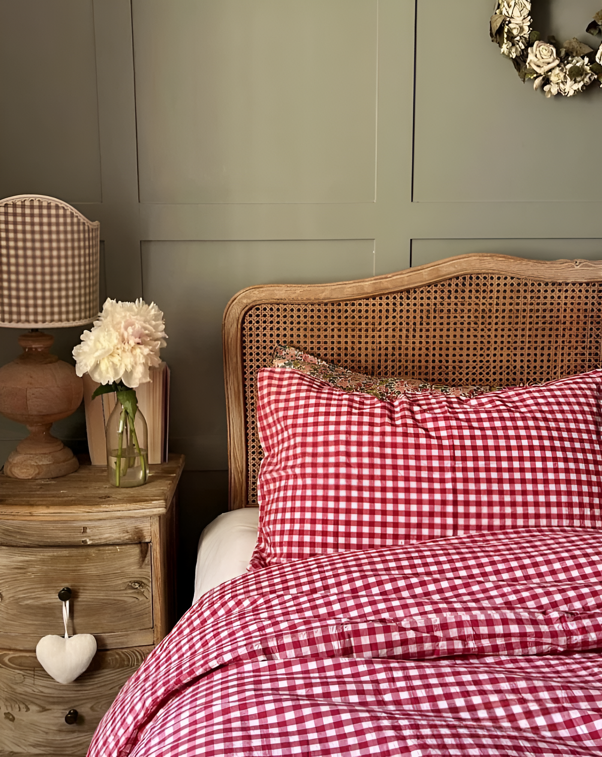 LunaVeil Sängkläder - Bomull Ginghan Stil Täcke Set Carvallo