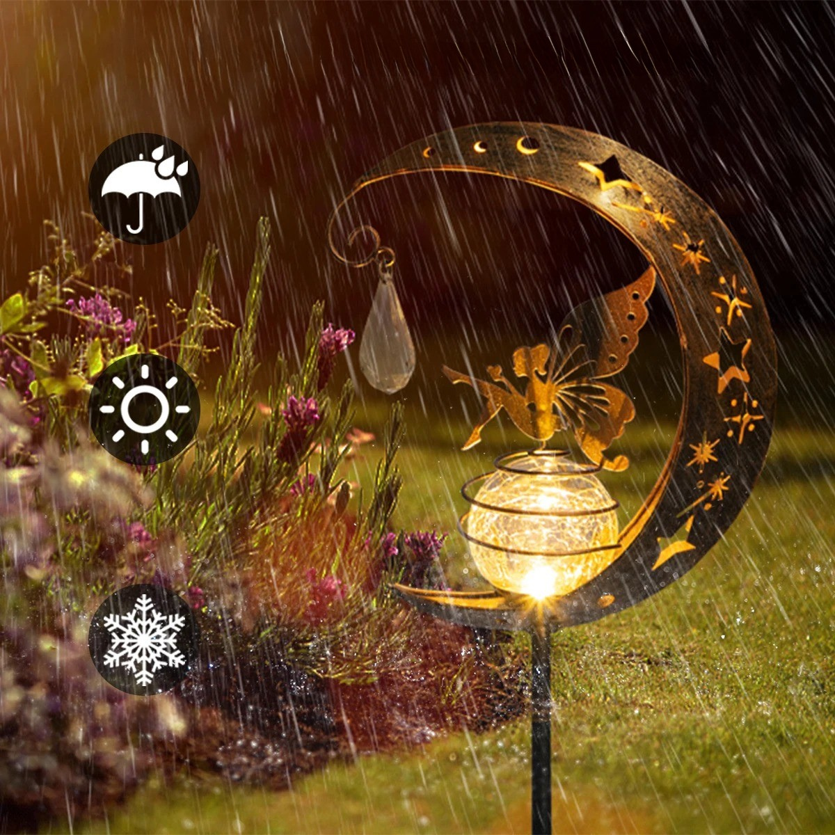 StellaGuardian Light - Vattentät Månfé-ljussolarljus Carvallo