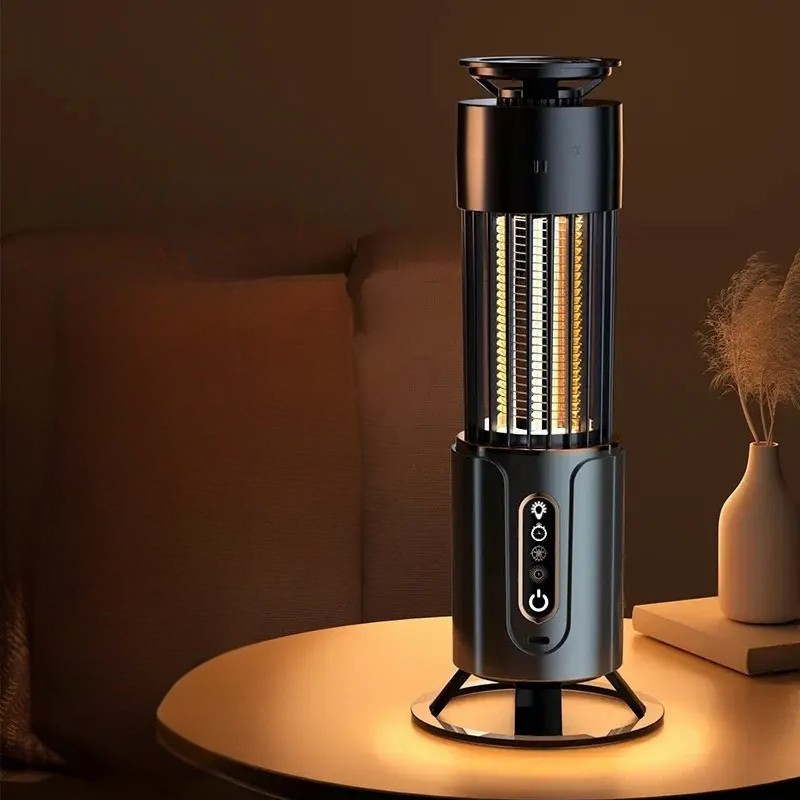 Mygglampa med USB - Återuppladdningsbar och vägg- eller bordsmontering | Inbyggd nattlampa och 3-stegs timer Carvallo