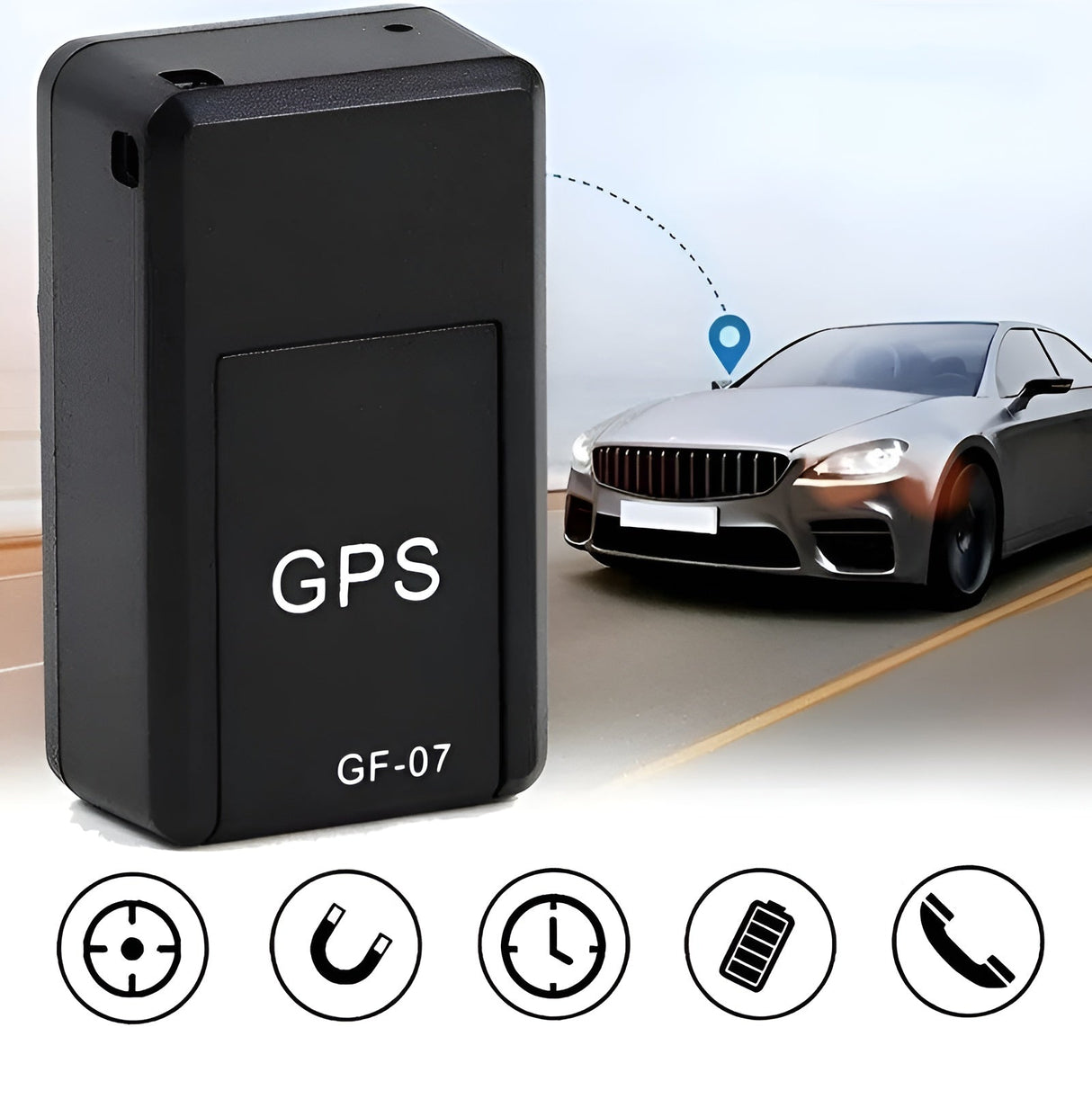 GPS-tracker Magnetisk Mini – Global täckning och realtidspositionering för ultimat säkerhet Carvallo