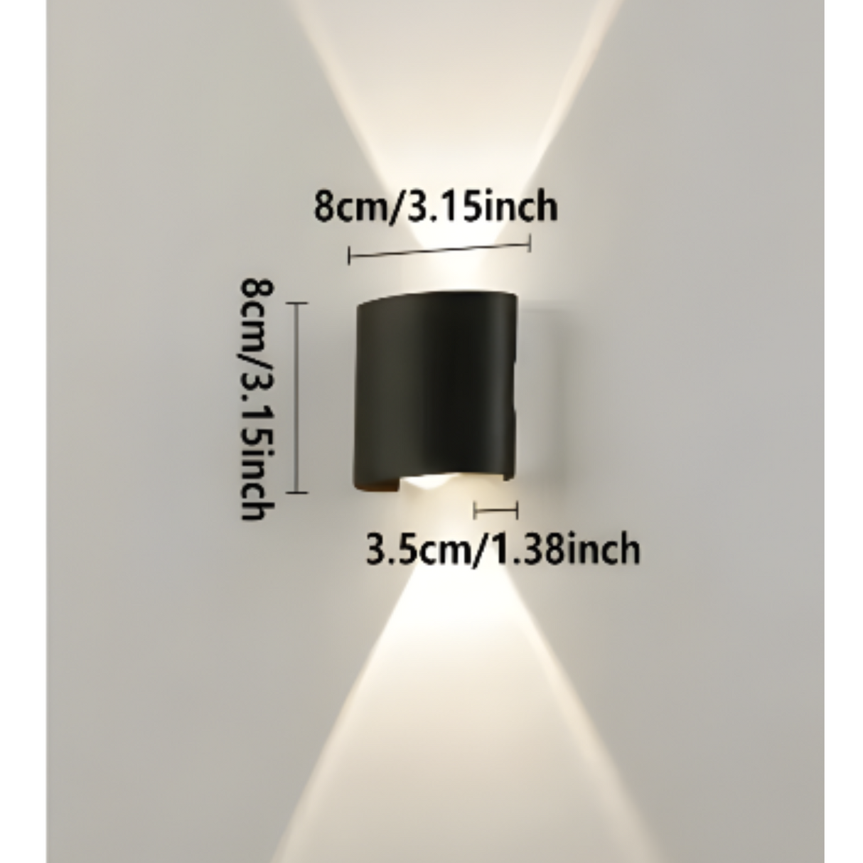 LumoStair - Minimalistisk LED-vägglampa 3-pack Carvallo