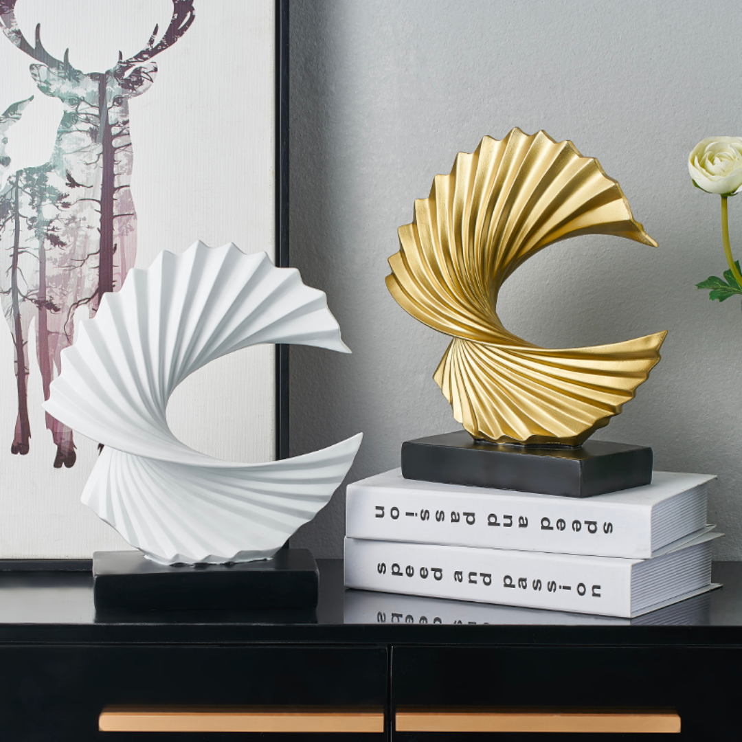 Modern konstnärlig skulptur för hem och kontor elegans Carvallo