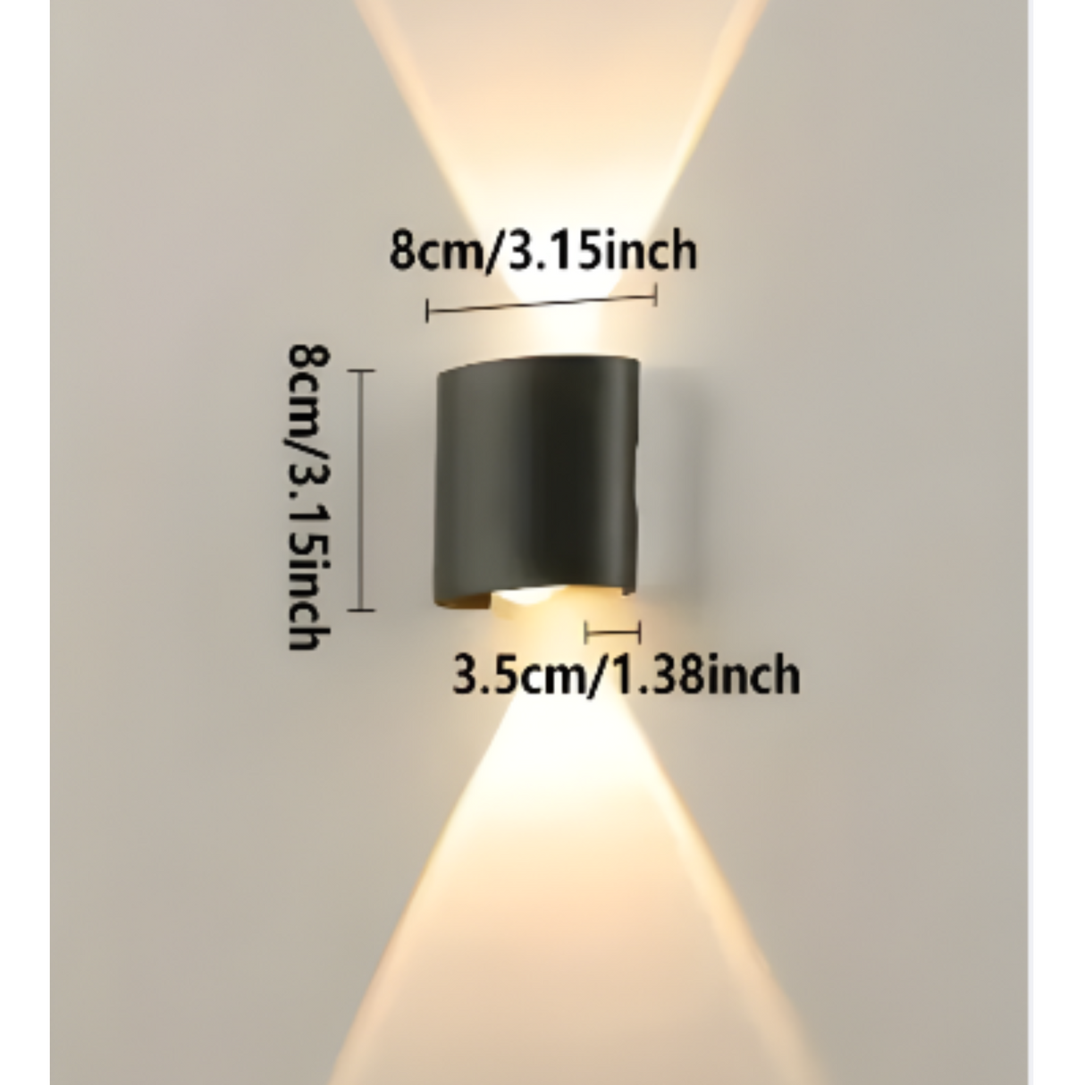 LumoStair - Minimalistisk LED-vägglampa 3-pack Carvallo