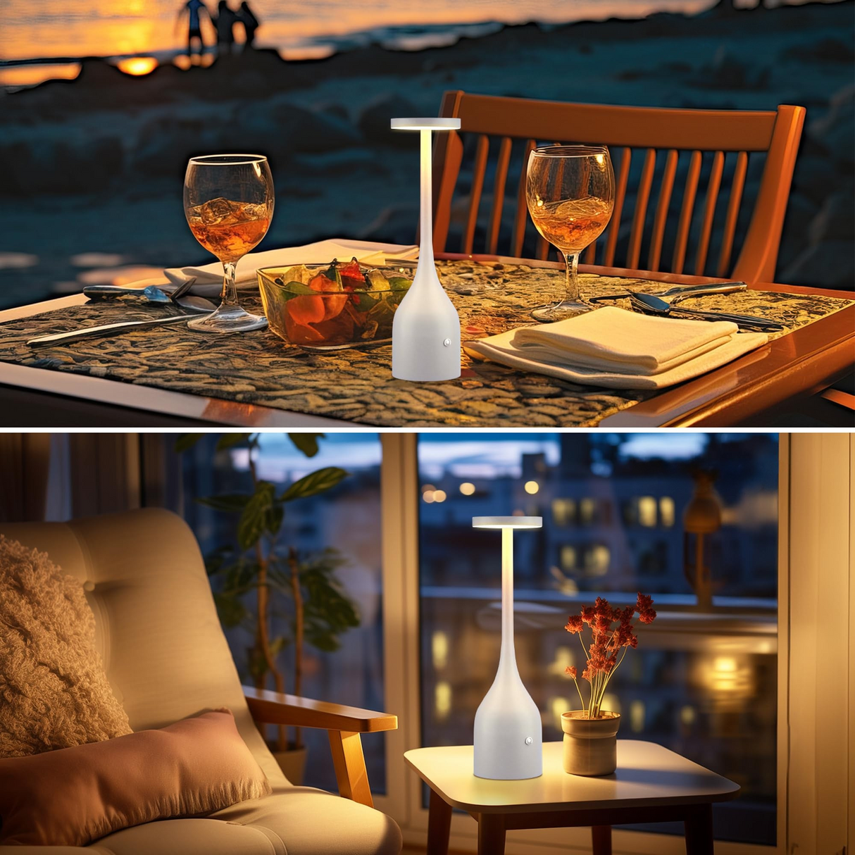 NoirLuxe Lampa – Uppladdningsbar Touch-styrd LED Skrivbordslampa Carvallo