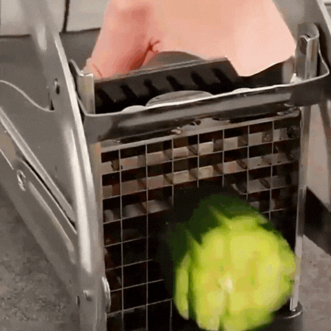 Royallure rostfritt stål grönsakshackare tärnare med två utbytbara blad – Lätt att rengöra & Hållbar Carvallo