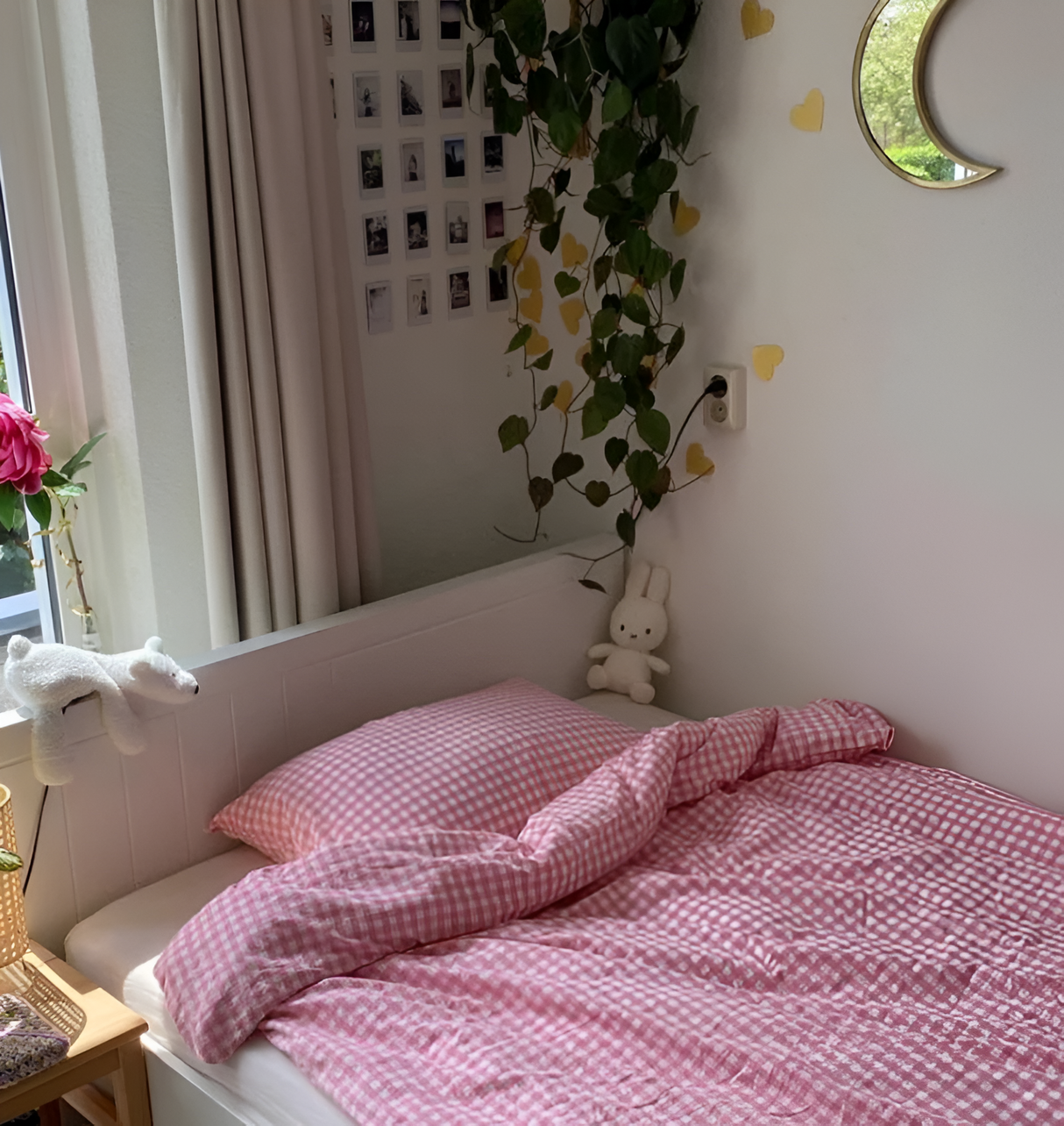 LunaVeil Sängkläder - Bomull Ginghan Stil Täcke Set Carvallo