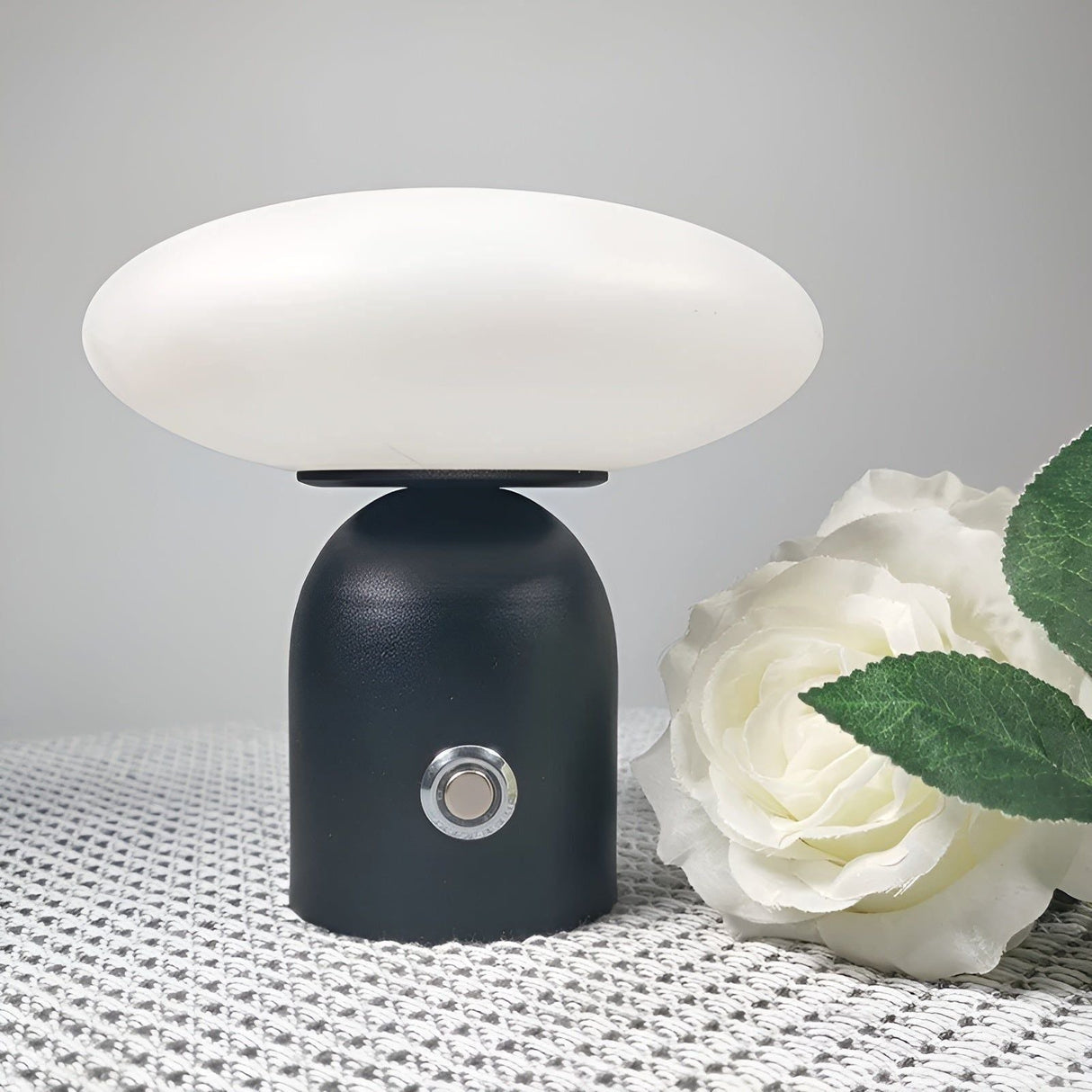 Mari Luxe - Nordisk lyx svamplampa med smart touch - Bordslampa utan sladd Carvallo