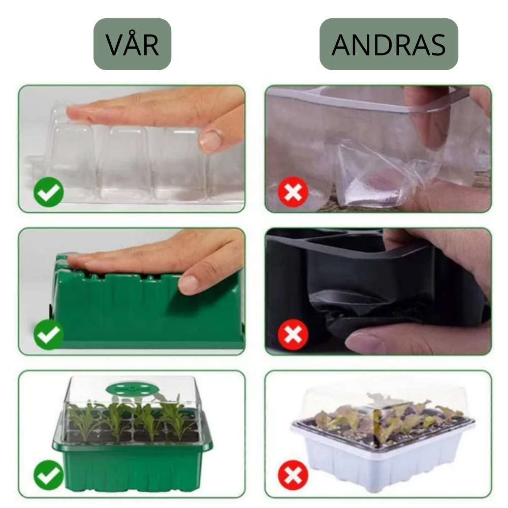 Inomhusväxthus med LED och luftcirkulation-VaruZ-Hemnix