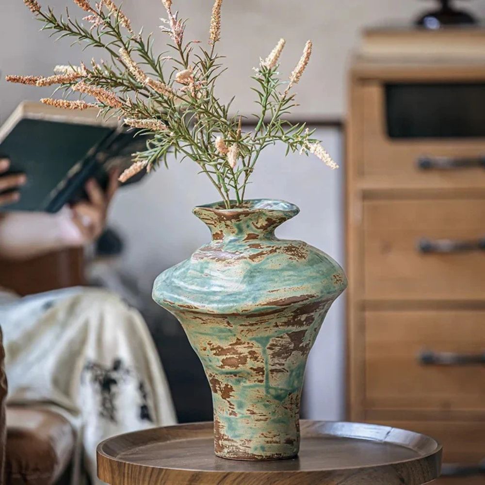 Venus Sculpted Ceramic Flower Vase Carvallo