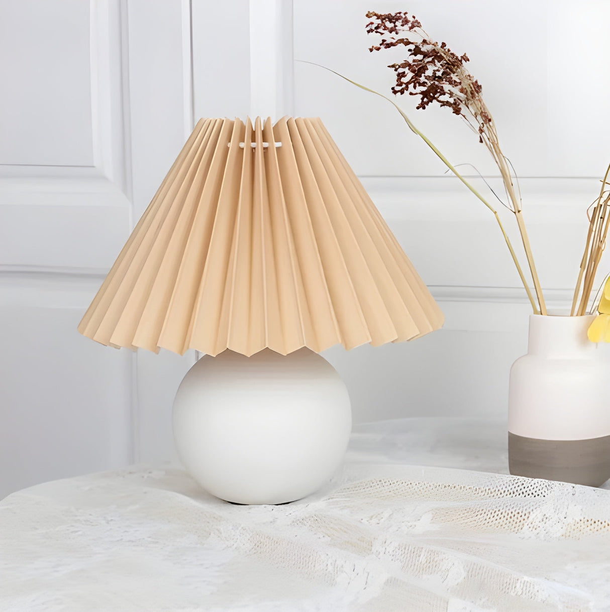 LumiPleat Lampa – Vintage Fållbordslampa Carvallo