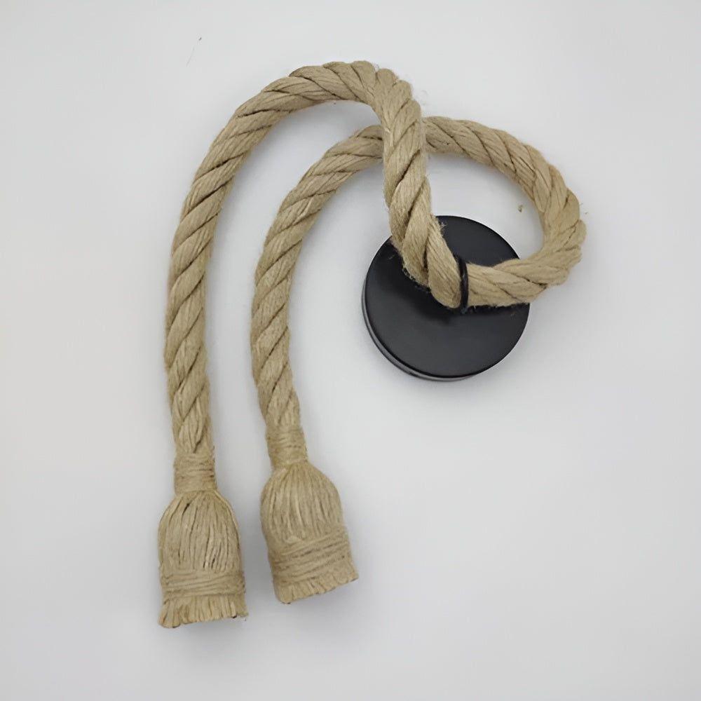 SparkleTwine Light - Italiensk Vintage Hängande Pendellampa Rep Carvallo