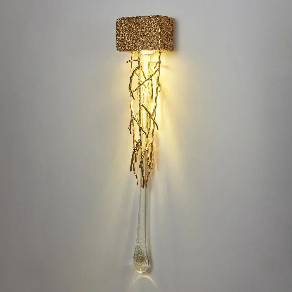 VintageGlimmer – Lyxig Kristall Vägglampa för Elegant Belysning Carvallo