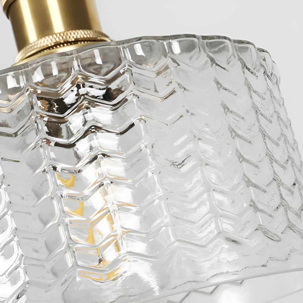 Kopparhängande lampa av glas – Modern LED-lampa | För vardagsrum och sovrum Carvallo