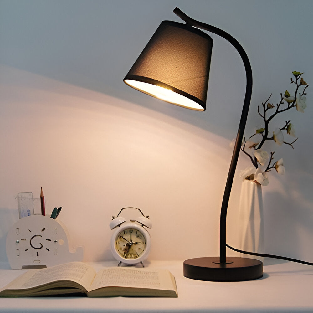 Linea Wood LED Bordslampa – Modern Minimalistisk Säng & Skrivbordslampa Hemnix