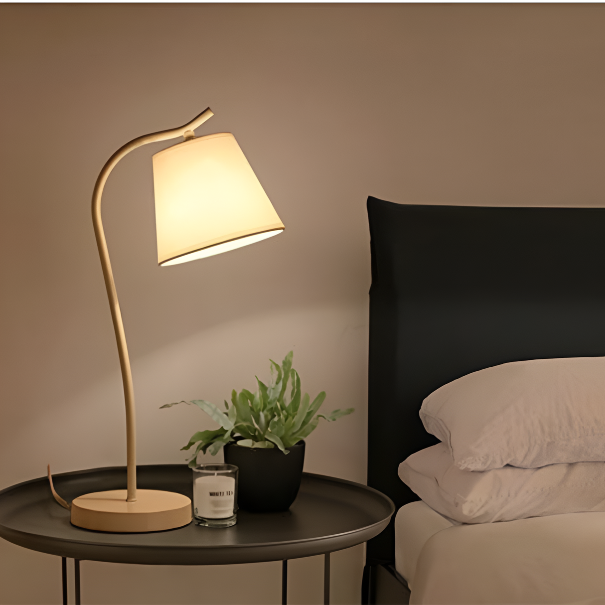 Linea Wood LED Bordslampa – Modern Minimalistisk Säng & Skrivbordslampa Hemnix