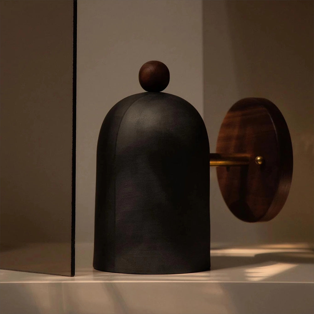 Vintage-inspirerad sovrumsvägglampa Carvallo