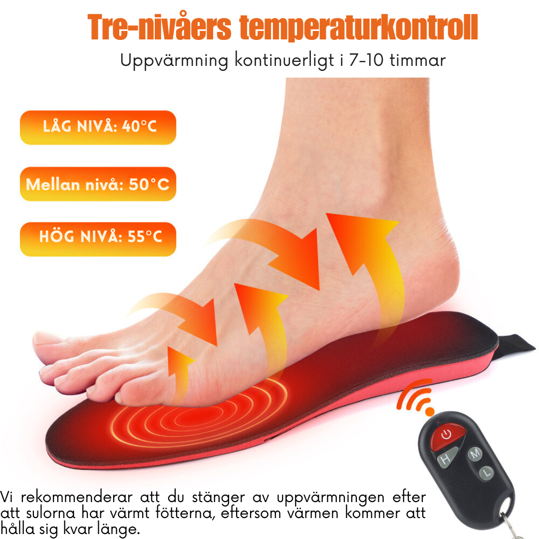 Elektriskt Uppvärmda Sulor-kläder-VaruZ-Hemnix