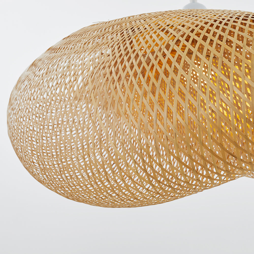 ZenBamboo LED Hänglampa Bollar av Bambu för Sovrum Carvallo