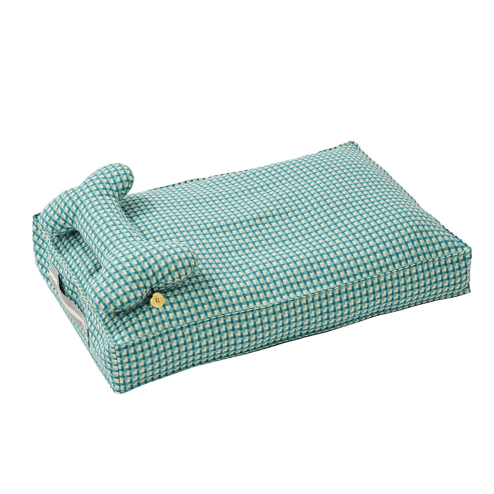 Vaffel Pluche Hundeseng Mjuk Stilig Ultra Mysig Tyg Carvallo