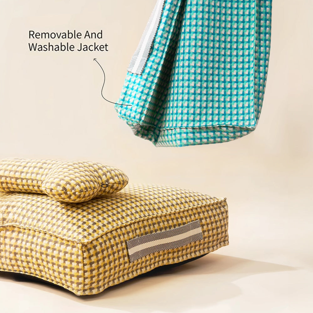 Vaffel Pluche Hundeseng Mjuk Stilig Ultra Mysig Tyg Carvallo