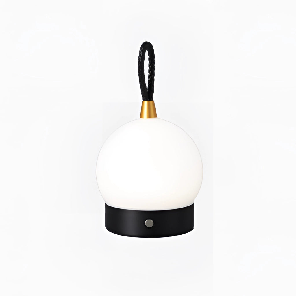 Vattentät, trådlös LED-bordslampa – Bärbar orb-design med snabbladdningsfunktion, för inomhus- och utomhusområden Carvallo