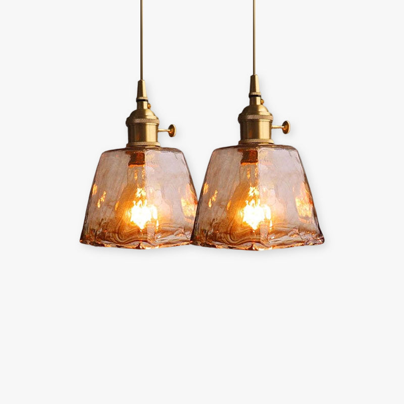 Eloise Vintage LED Taklampor i Guld Metall och Glas för Sovrum, Vardagsrum, Matrum Carvallo