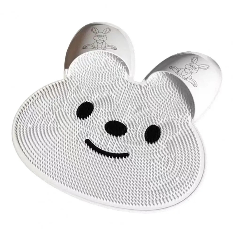 Silikonbadrumsmatta för kaniner med inbyggd massage och skonsam fotskrubb — Halkfri komfort MILA Sverige