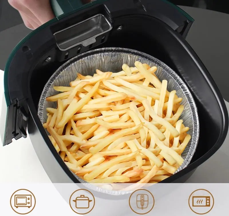 Folieplåtar för airfryer – 50 non-stick, återanvändbara bakplåtar MILA Sverige