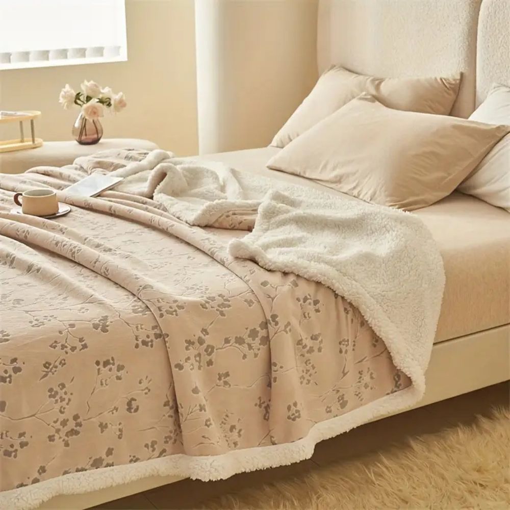 Vinterträdgård Plush Filt Carvallo