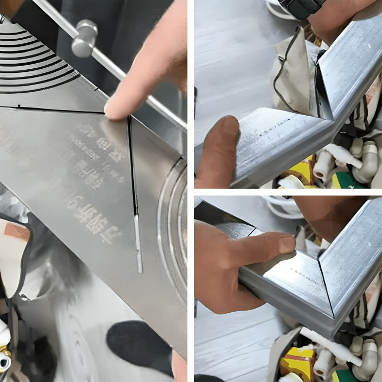 Precisionsrits för metall och trä – justerbart verktyg för bågar, kurvor och 90°-märkning MILA Sverige