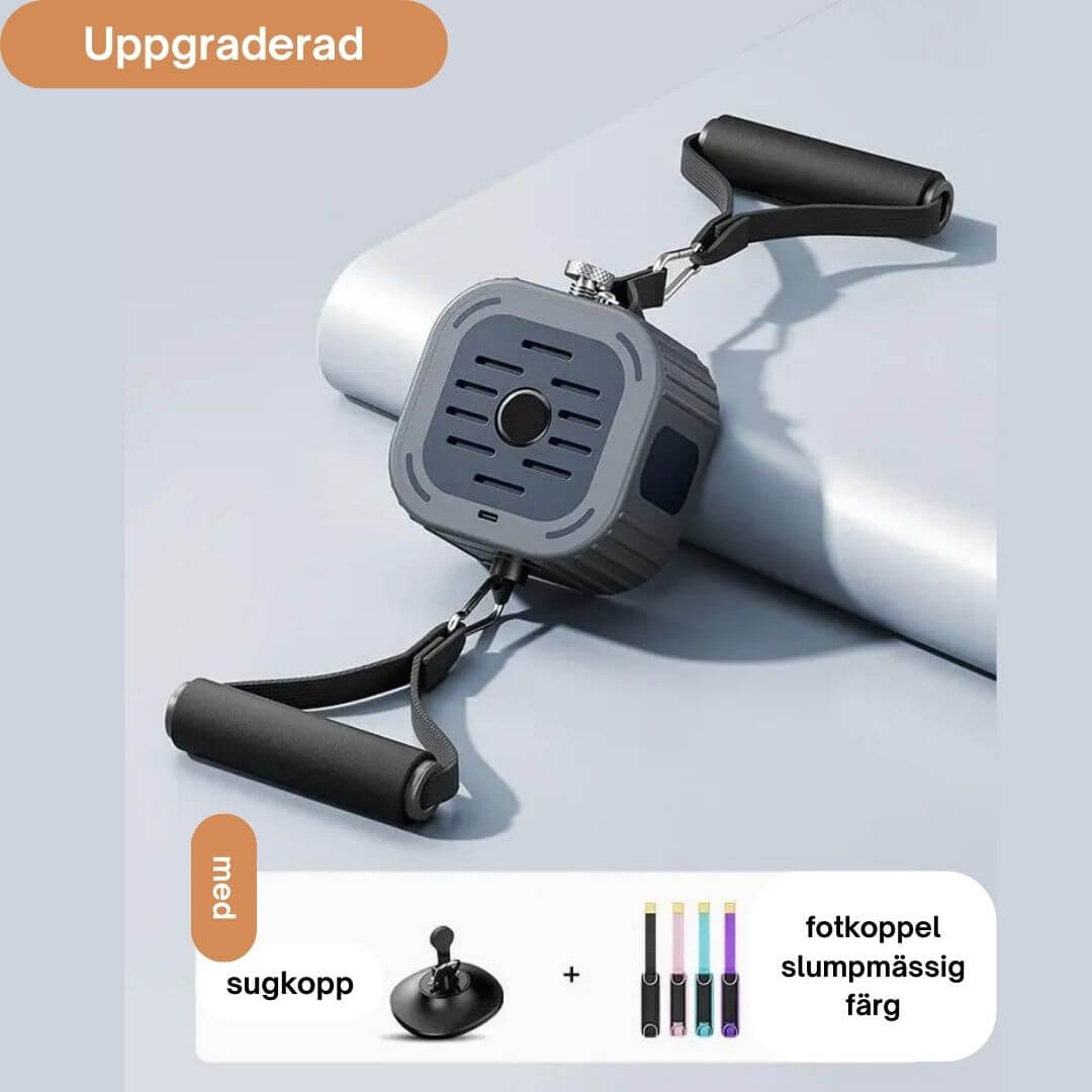 PowerPump – Portabel Motståndsmaskin För Hela Kroppen-Fitness Equipment-BB-Marinblå-Med Sugkopp-Hemnix